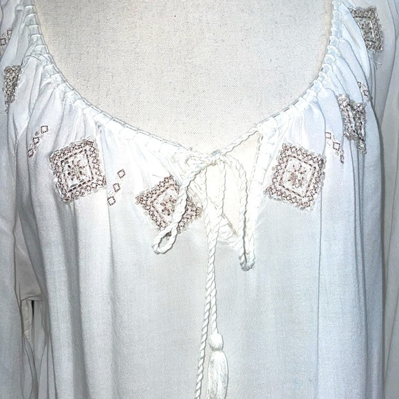 Nine West Jeans Breezy Embellishments Dress/Top Size Medium - Picture 2 of 6